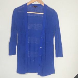 Blue Knitted Cardigan